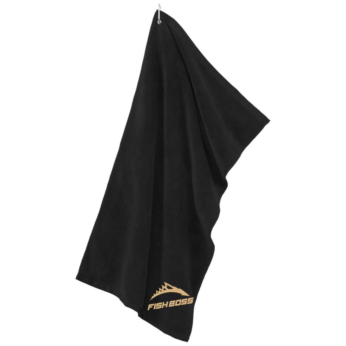Fish Boss Embroidered Fishing Hand Towel