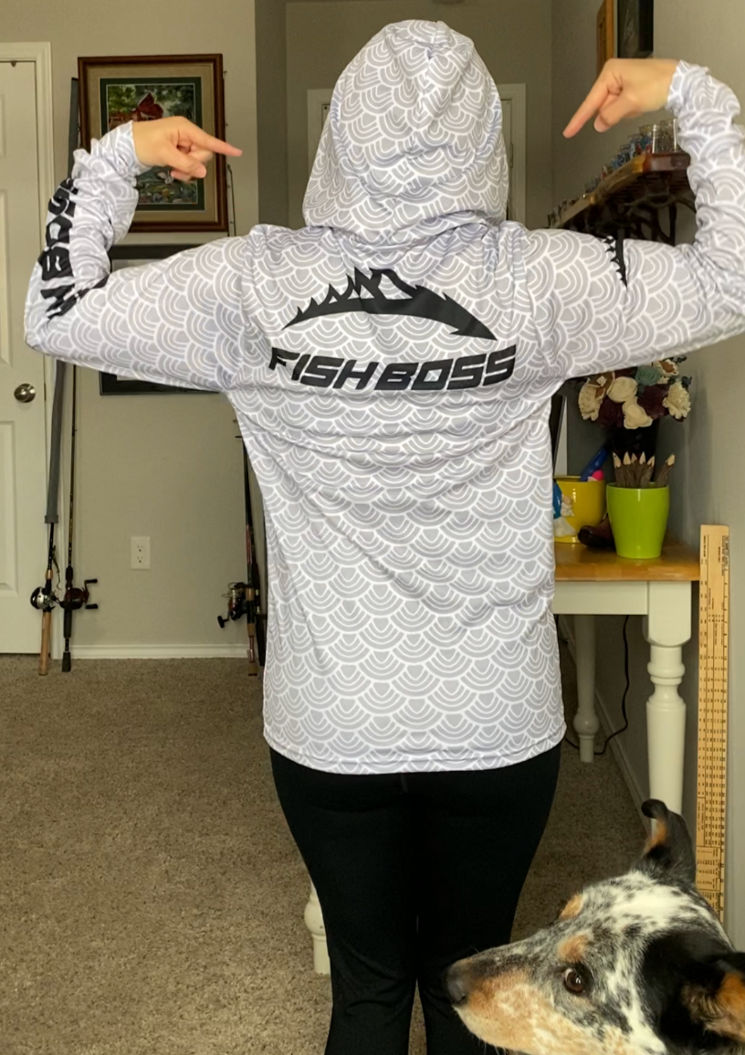 Fish Boss Fishing Jersey with Hood and Mask