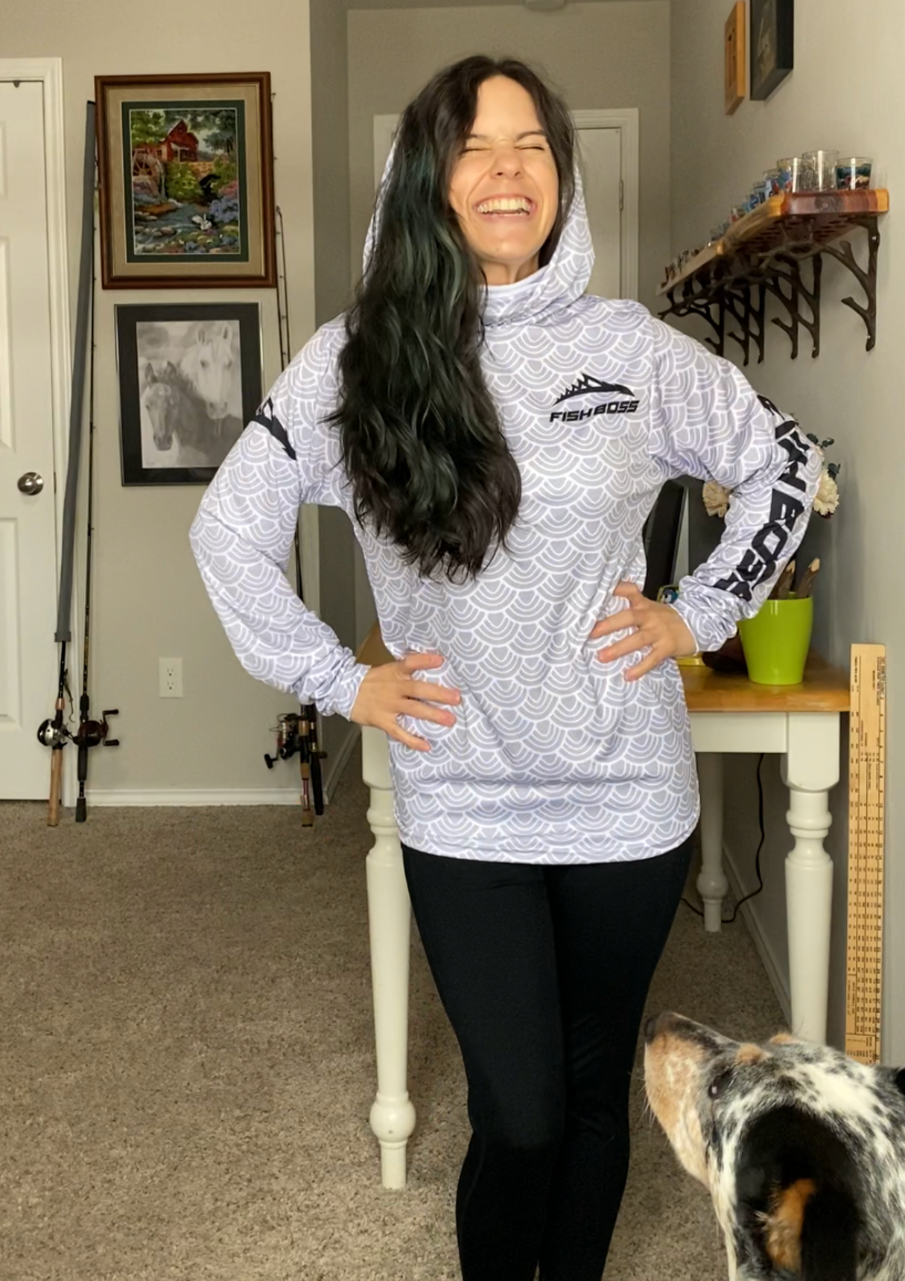 Fish Boss Fishing Jersey with Hood and Mask