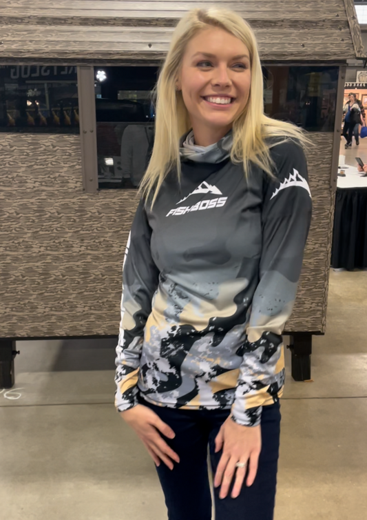 Fish Boss Fishing Jersey with  Hood and Mask