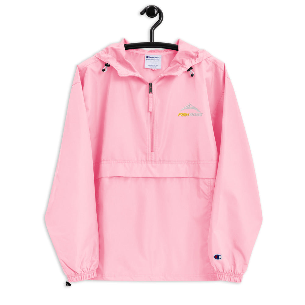 Fish Boss Embroidered Champion Packable Jacket