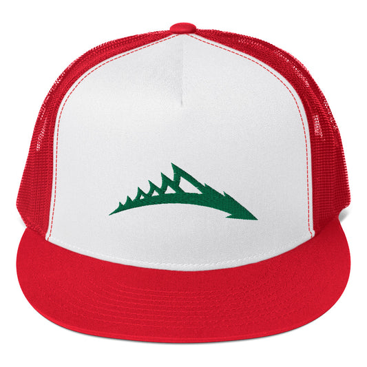 Fish Boss Green Logo Trucker Hat