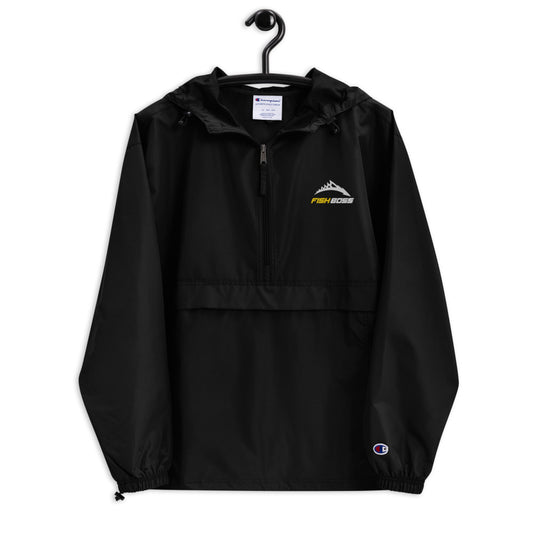 Fish Boss Embroidered Champion Packable Jacket